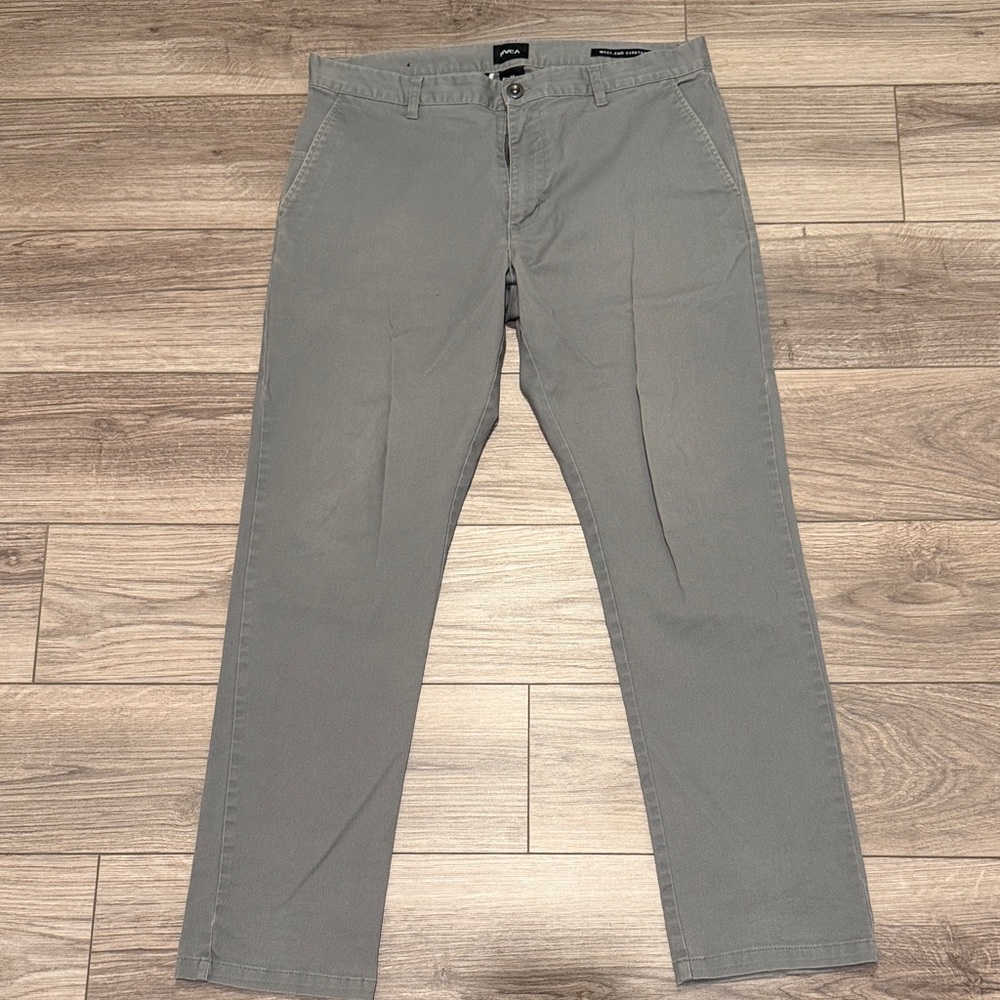 RVCA Men's Classic Gray Chinos